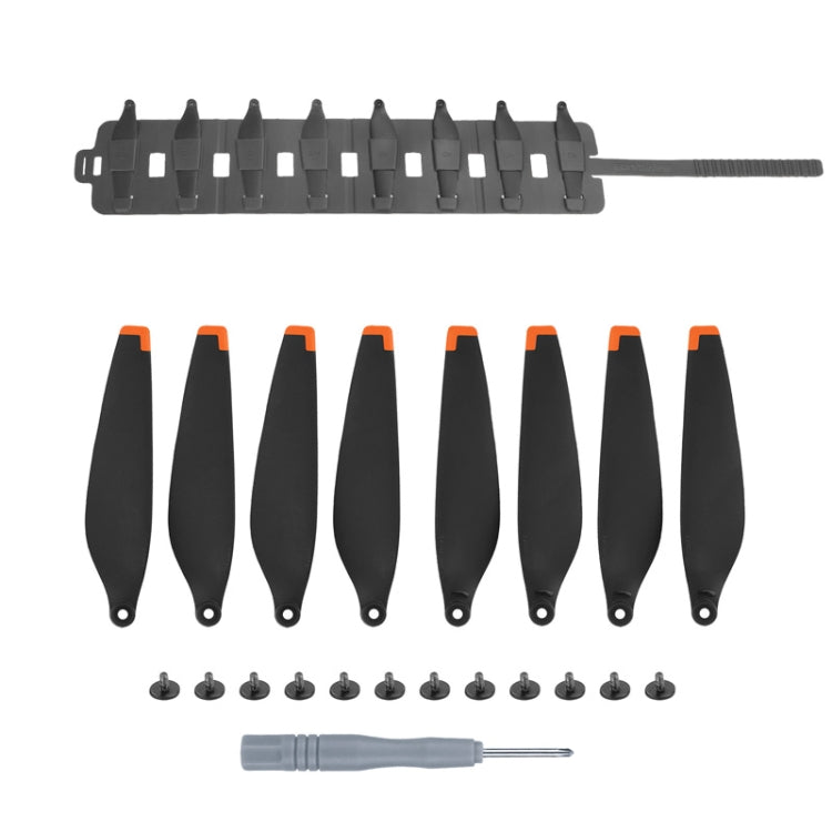 Sunnylife MM3-SN443 For Mini 3 Pro Propeller Blades + Silicone Folding Storage Bag, Orange Tip+Gray Bag, Orange Tip+Brown Bag, Silver Tip+Gray Bag, Silver Tip+Brown Bag Sunnylife MM3-SN443 For Mini 3 Pro Propeller Blades + Silicone Folding Storage Bag, Orange Tip+Gray Bag, Orange Tip+Brown Bag, Silver Tip+Gray Bag, Silver Tip+Brown Bag